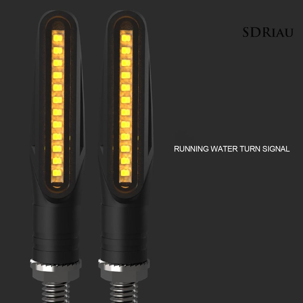 Bộ 2 Đèn Led Tín Hiệu Chống Thấm Nước 12v Cho Xe Mô Tô
