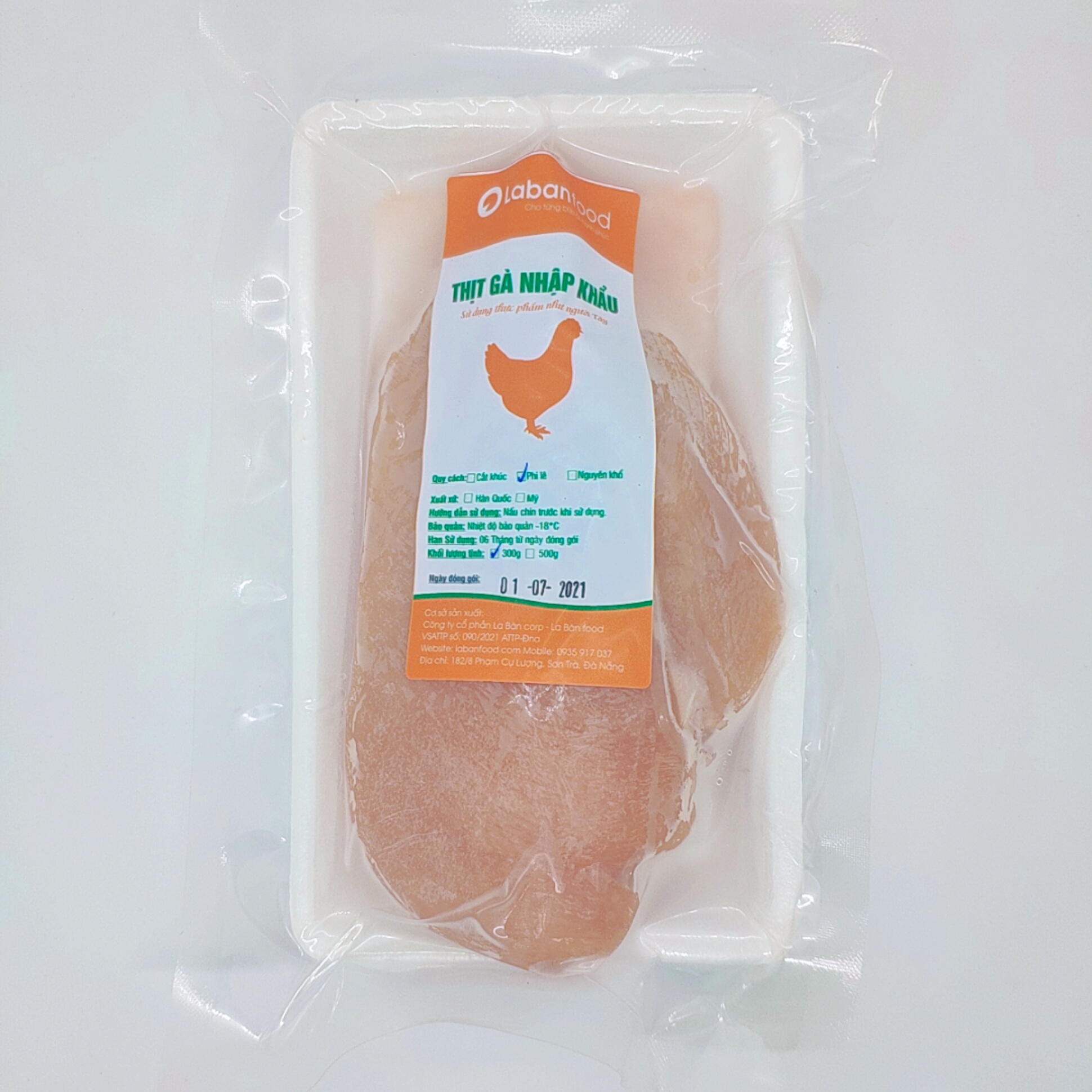 Ức gà phi lê - khay 300GR
