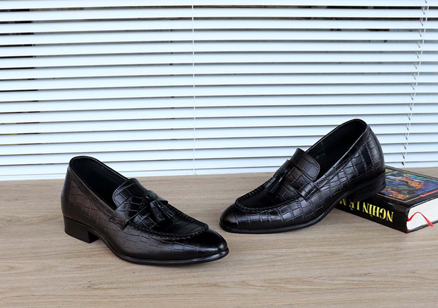 GIÀY TĂNG CHIỀU CAO GIÀY CAO DÀNH CHO NAM GIỚI T&TRA S1032 CÁ SẤU - CAO 6CM GIÀY ĐỘN NAM CAO VƯỢT TRỘI