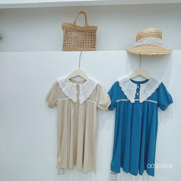 ĐẦM LINEN CỔ REN -CP KID -CHẤT LIỆU THOẢI MÁI -AN TOÀN CHO LÀN DA BÉ