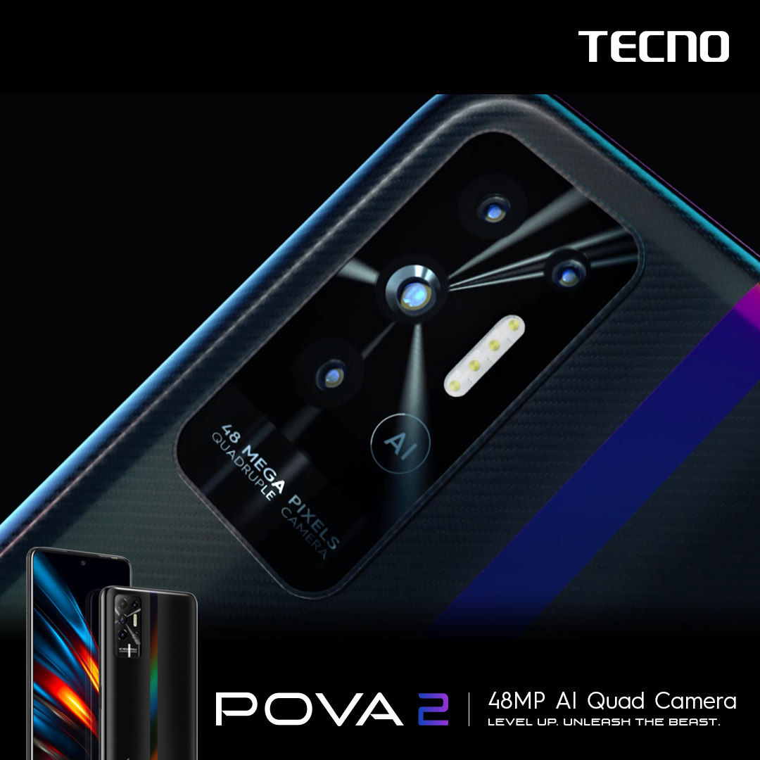 Tecno Pova 2 6GB l 128GB - Điện Thoại Thông Minh Chiến Game Cực Đỉnh - Hàng Chính Hãng