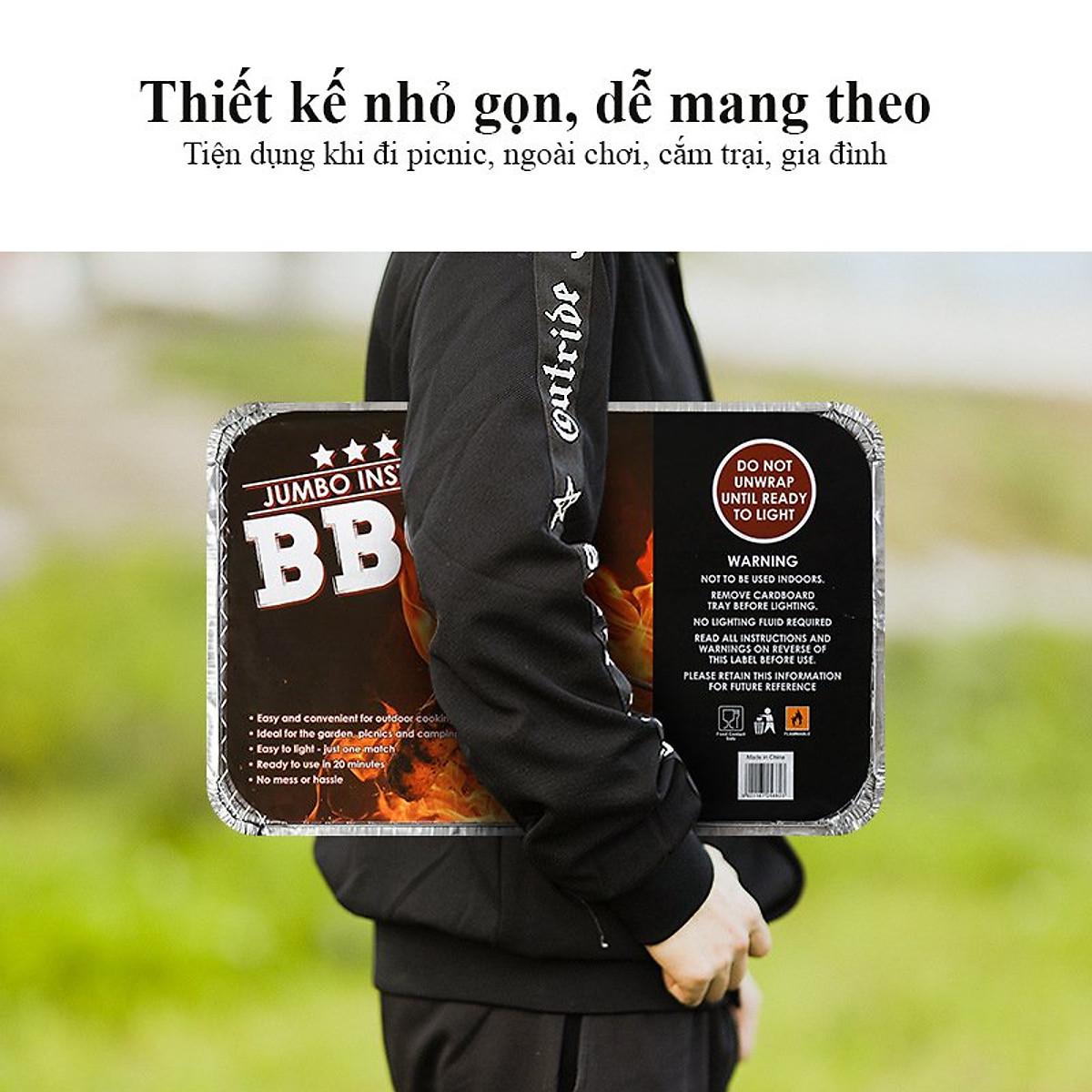 Bếp nướng than dùng 1 lần tiện lợi 31x5x48 cm