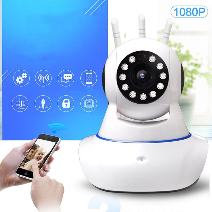 Wireless Camera Pascmio 3 Râu Phiên Bản Mới Wifi Camera Không Dây Di Động Chất Lượng HD Quan Sát Xoay 360 Độ