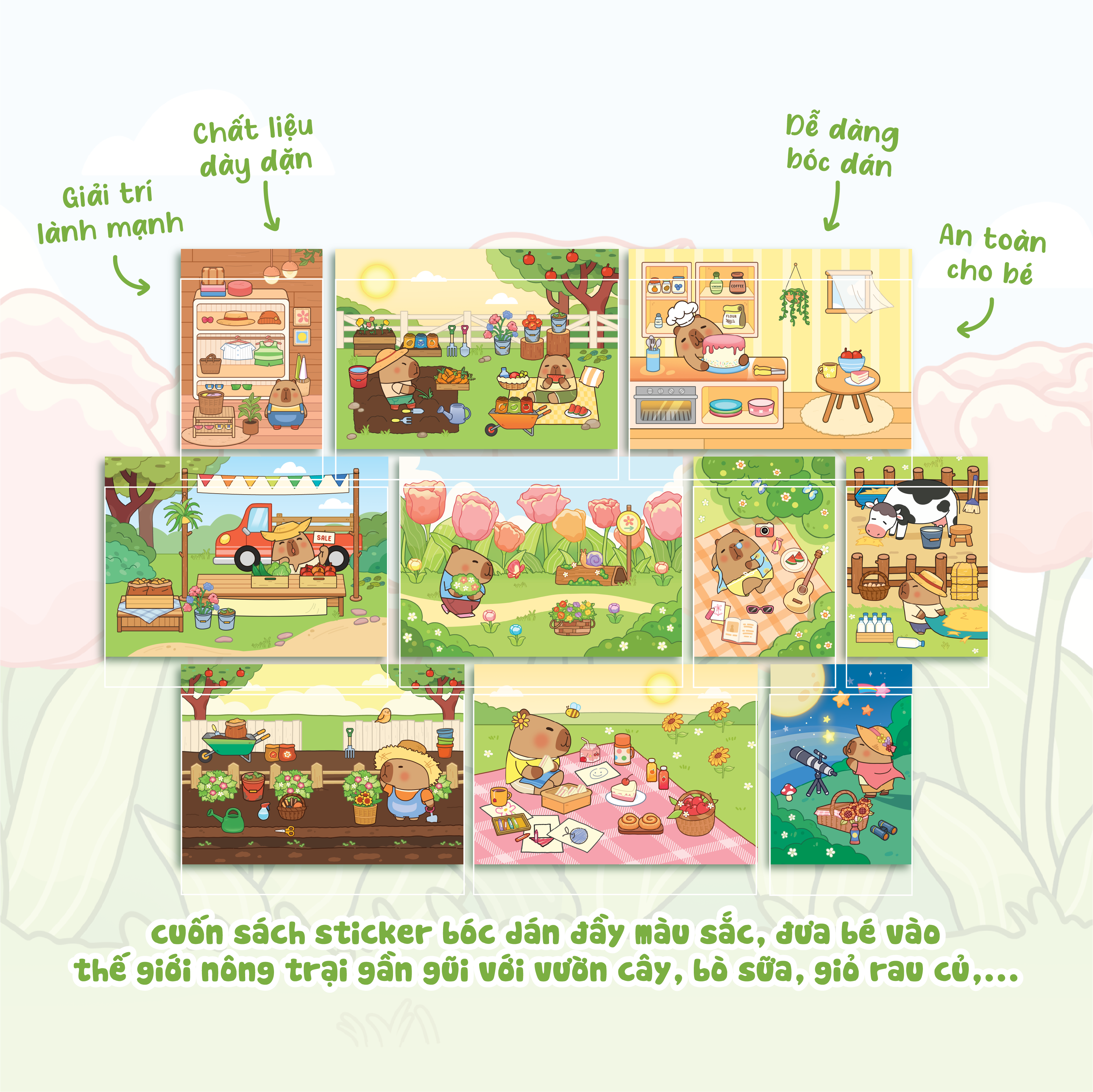 Sách Capybara Ở Nông Trại Hớn Hở