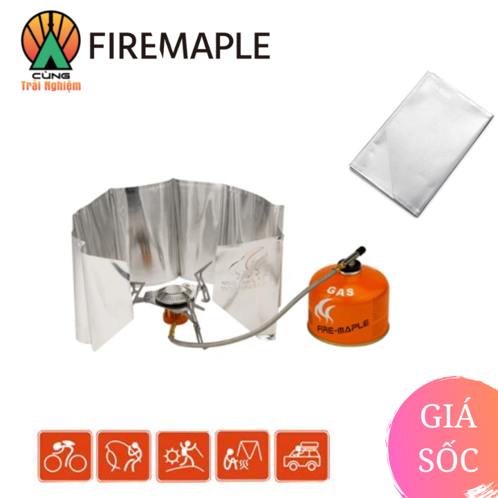 Tấm Chắn Gió Nhôm Dã Ngoại Chuyên Dụng Fire-Maple Cho Nấu Ăn Ngoài Trời Siêu Nhẹ 58g FMW-501