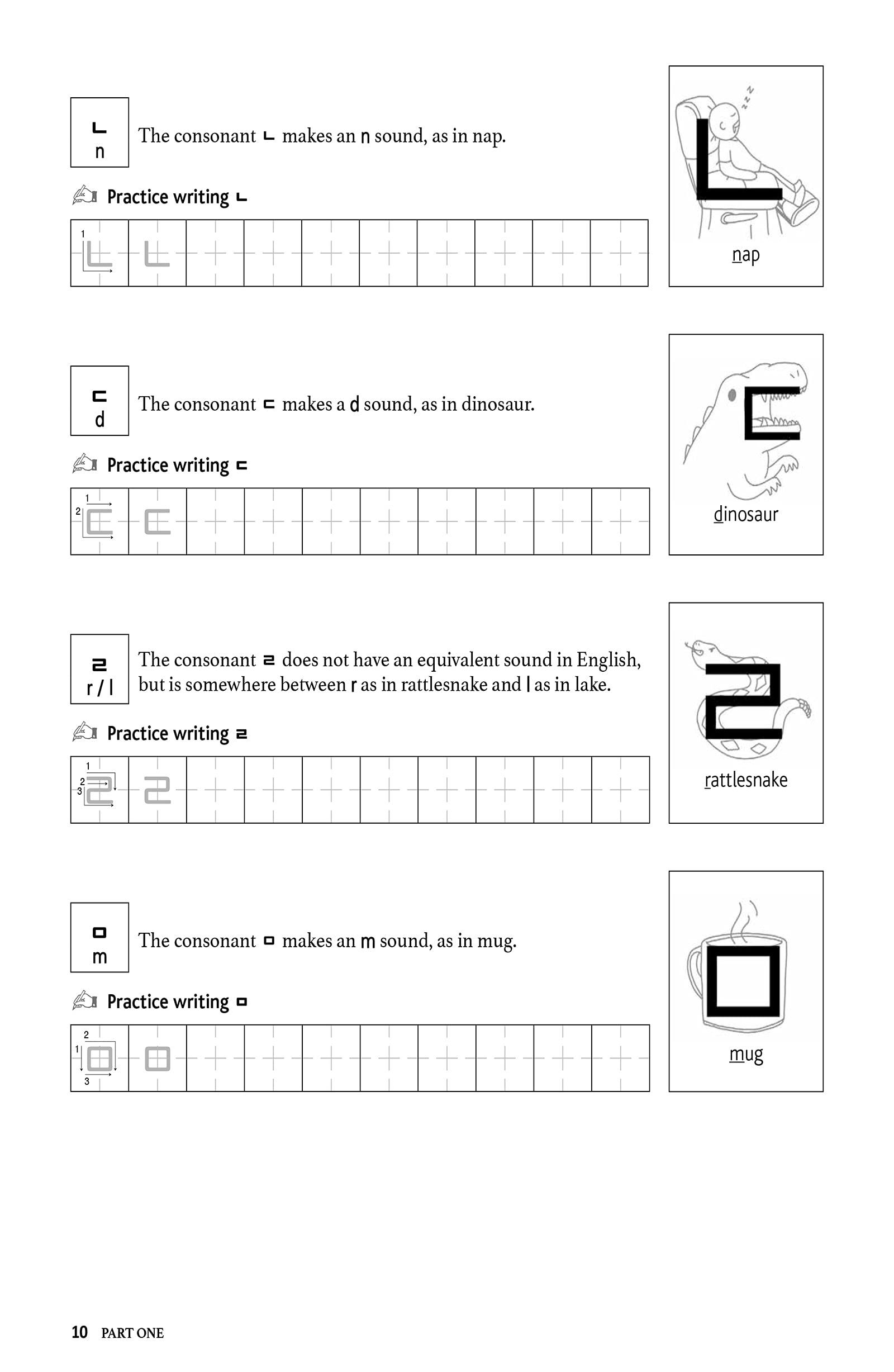 Sách ngoại văn: Reading And Writing Korean: A Workbook For Self-study: A Beginner's Guide To The Hangeul Writing System (Free Online Audio And Printable Flash Cards)