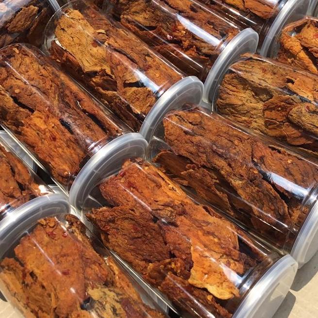 Khô bò miếng loại ngon vị Tứ Xuyên | hũ pet 300gr | Nàng Khô