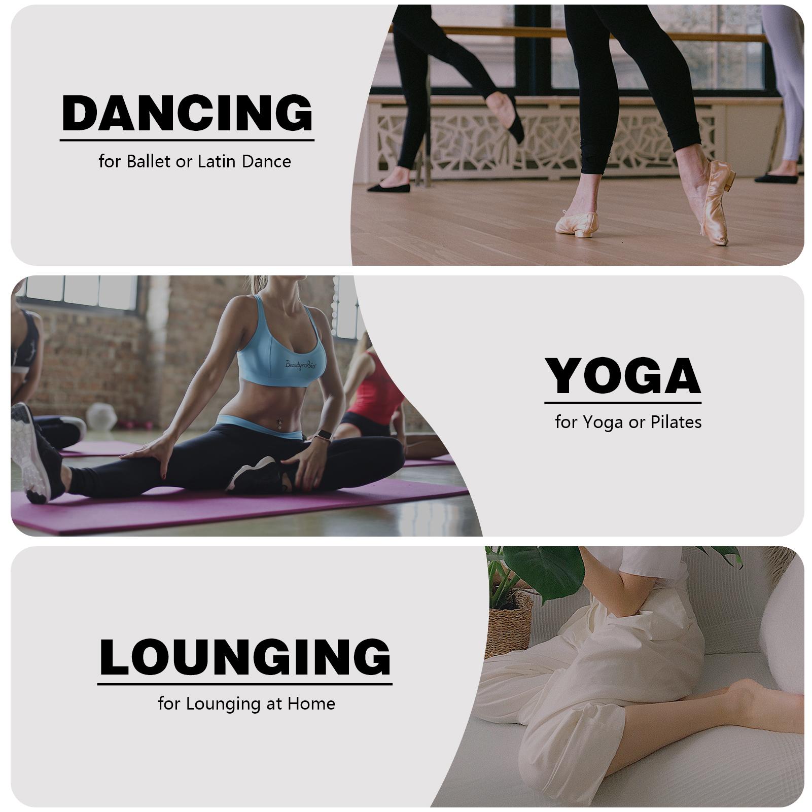 Vớ đan nữ cao tới đầu gối dành cho tập luyện thể thao, múa bale, yoga ấm áp