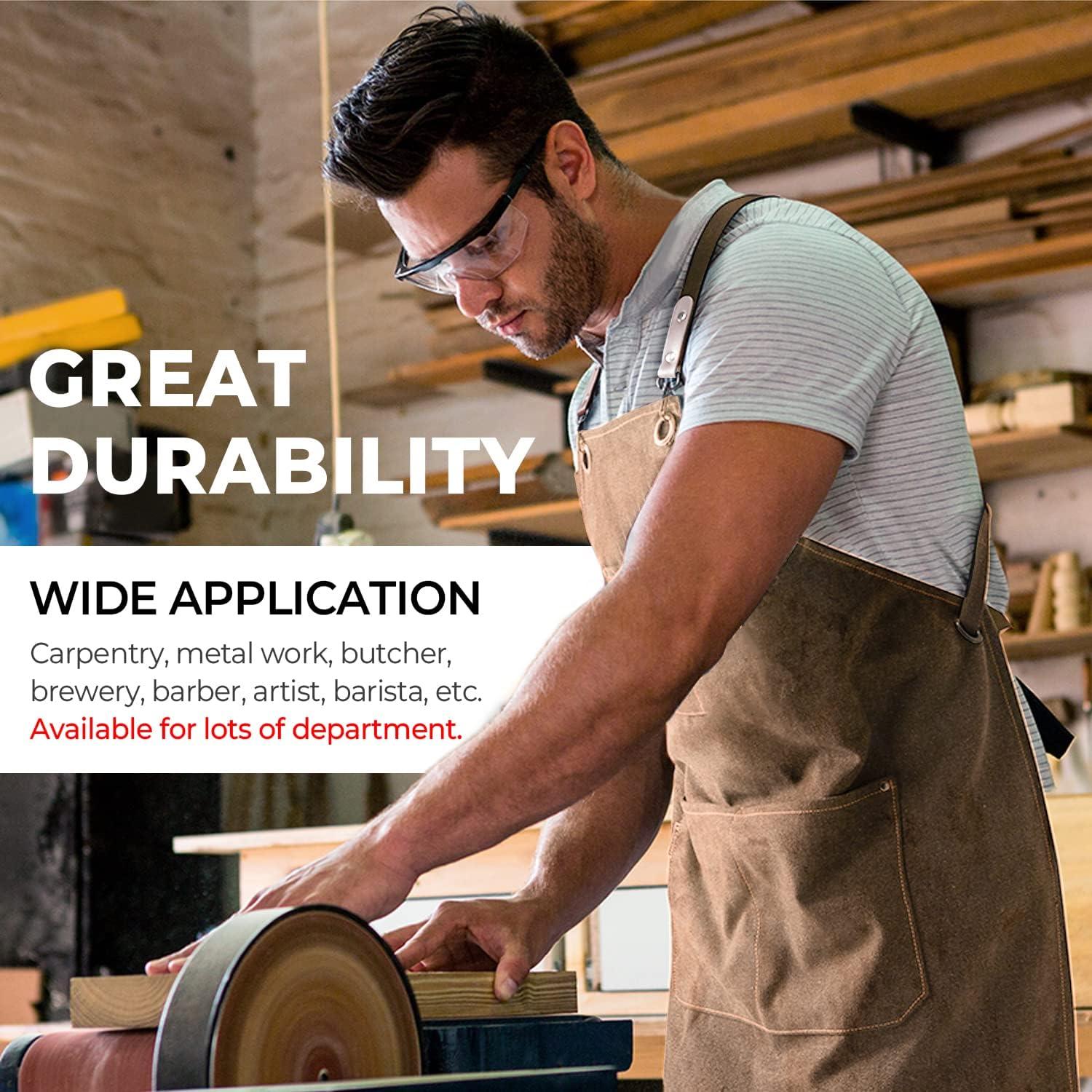 Bông apron apron denim tạp dề làm sạch nhà bếp làm việc nhà làm việc quần áo nửa chiều dài