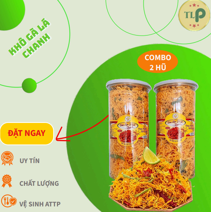 KHÔ GÀ XÉ LÁ CHANH TÂN LỘC PHÁT - MỖI HŨ 200G