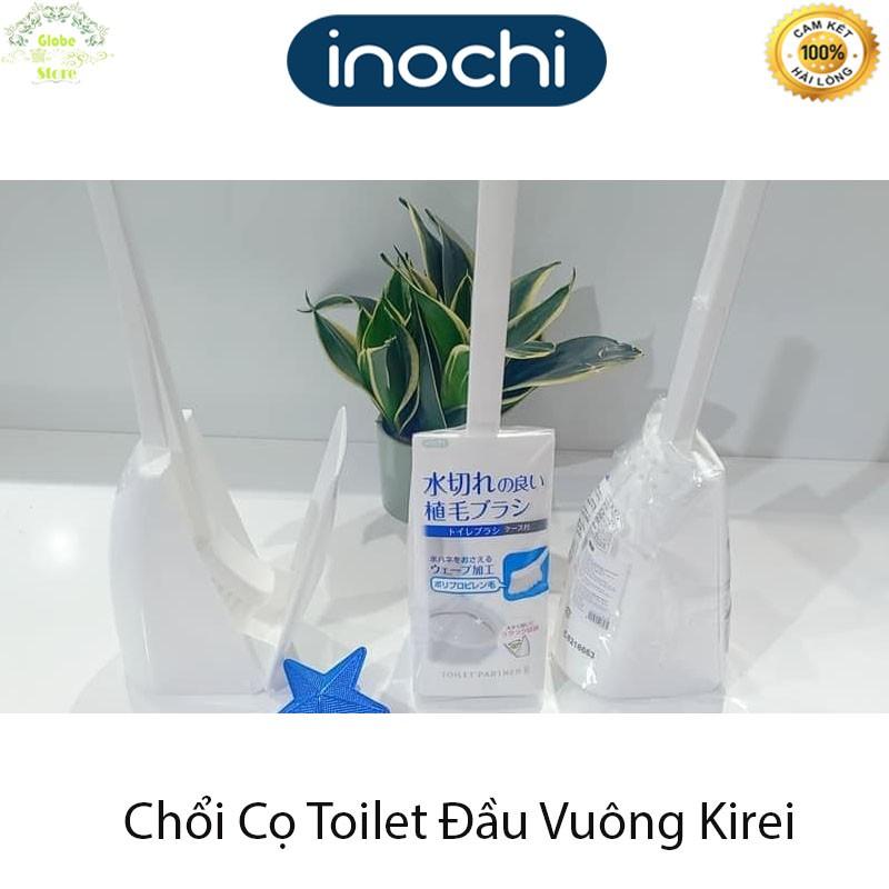 Chổi Cọ Toilet Đầu Vuông Kirei INOCHI Có Hộp Và Không Hộp