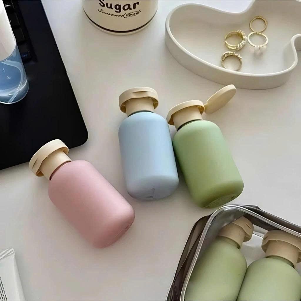 Bộ Chiết Mỹ Phẩm Du Lịch 3 Chai 100ml Kèm Túi PVC | Gọn Gàng Cho Cả Gia Đình