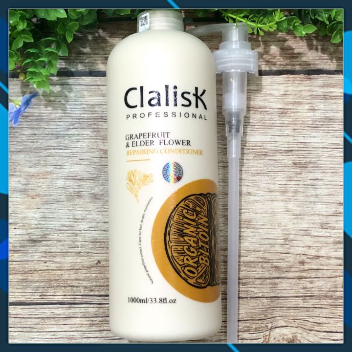 DẦU XẢ BƯỞI CLALISK REPARING GRAPEFRUIT PHỤC HỒI MỀM MƯỢT NGĂN RỤNG MỌC TÓC 1000ML