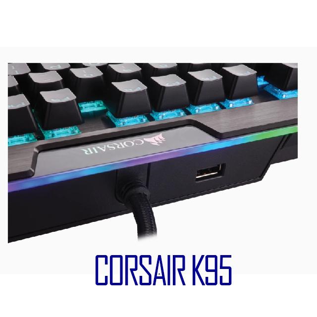 Bàn phím cơ chơi game tốt nhất Corsairr K95 RGB Platinum GunMetal Speed switch