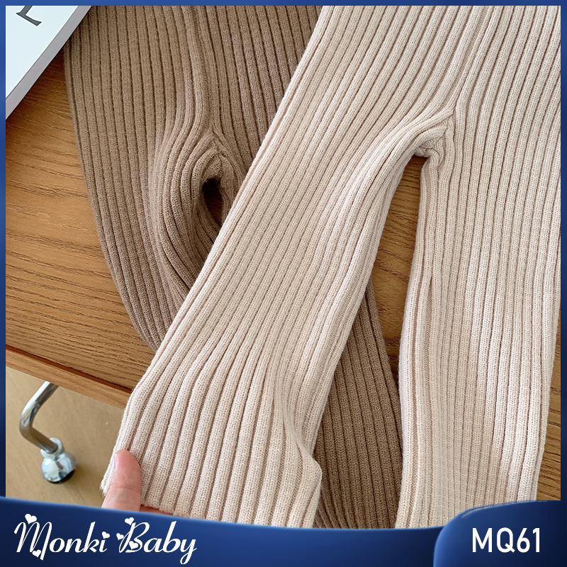 Quần legging len giữ ấm cho bé gái, loại cao cấp chất đẹp dày dặn, mềm mại thoải mái, co giãn cao, giúp bé phối đồ siêu xinh | MQ61