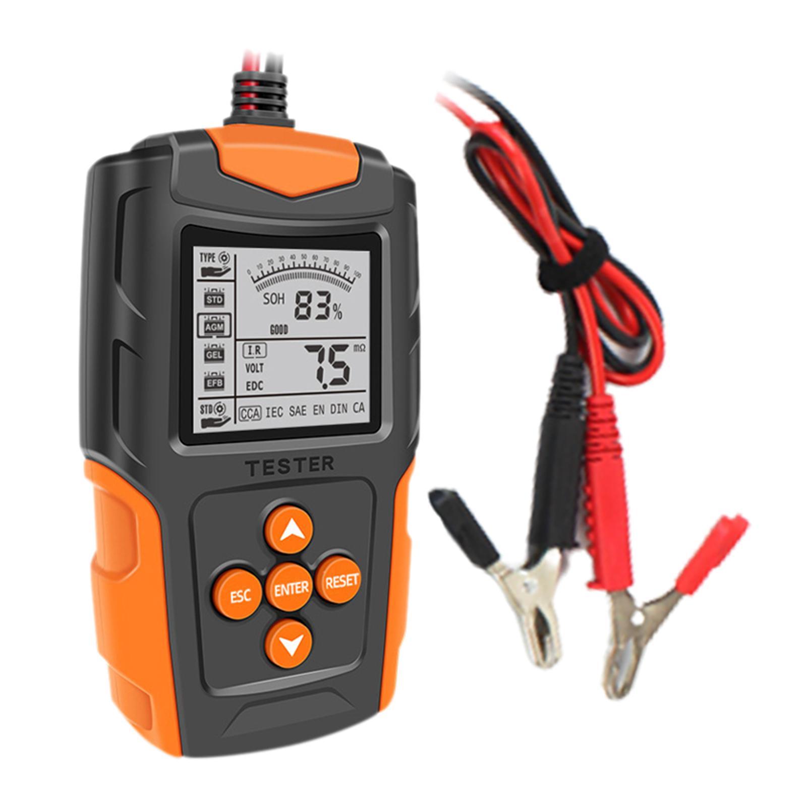Truck Car Battery Tester 12V 24V Battery Checker Easy to Operate LCD Display