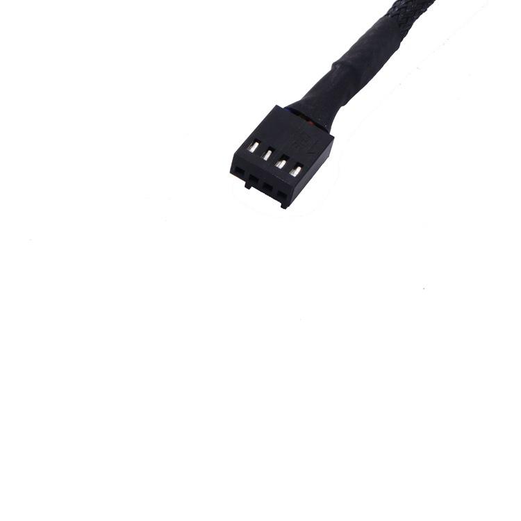 4 Pin Pwm Quạt Cáp 1 Ra 2/3/4 Cách Bộ Chia Đen Tay 27Cm Nối Dài Kết Nối PWM cáp Nối Dài