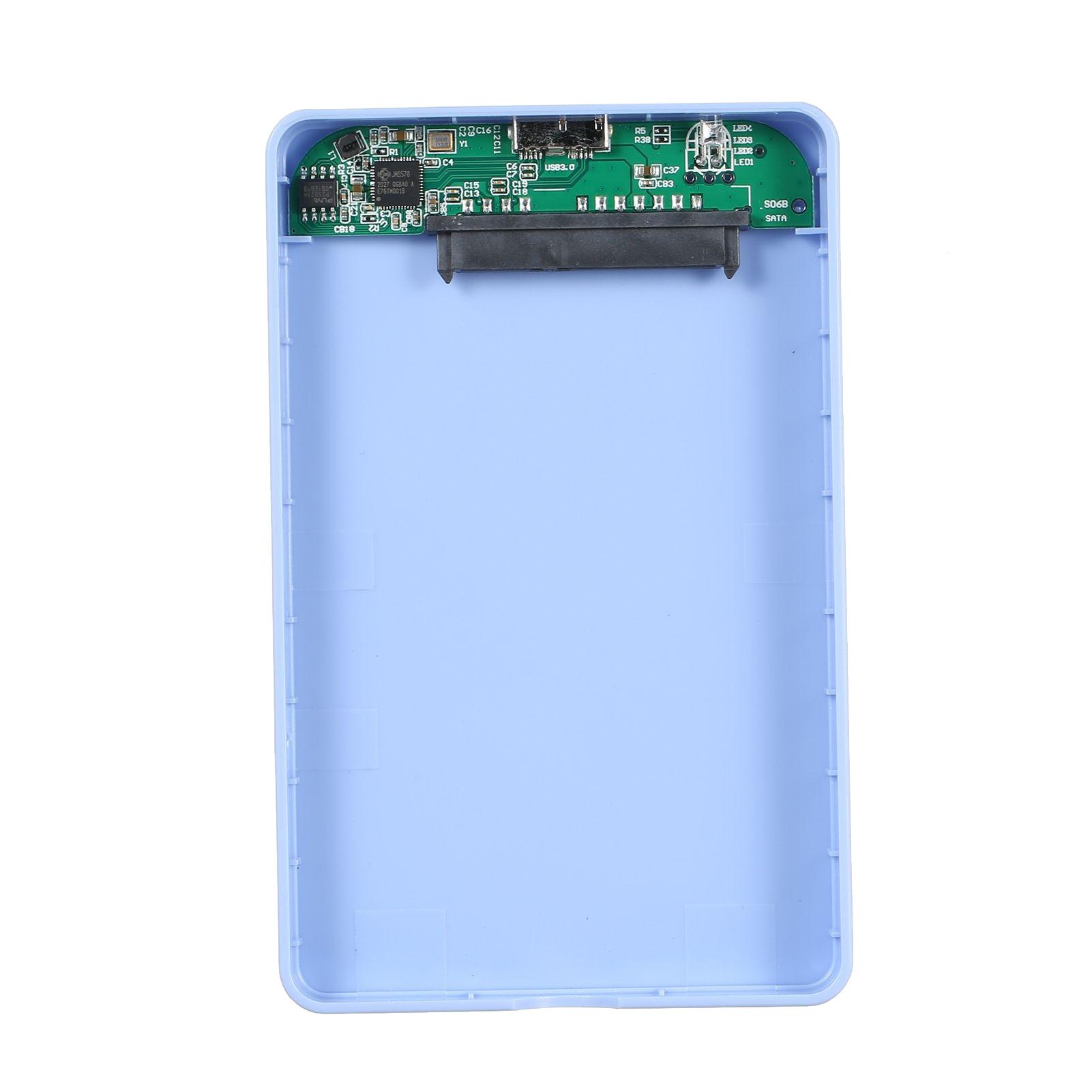 2.5 inch Hard Disk Case USB3.0 External HDD/SSD Enclosure SATA Hard Drive Case Tool-free ABS Shell