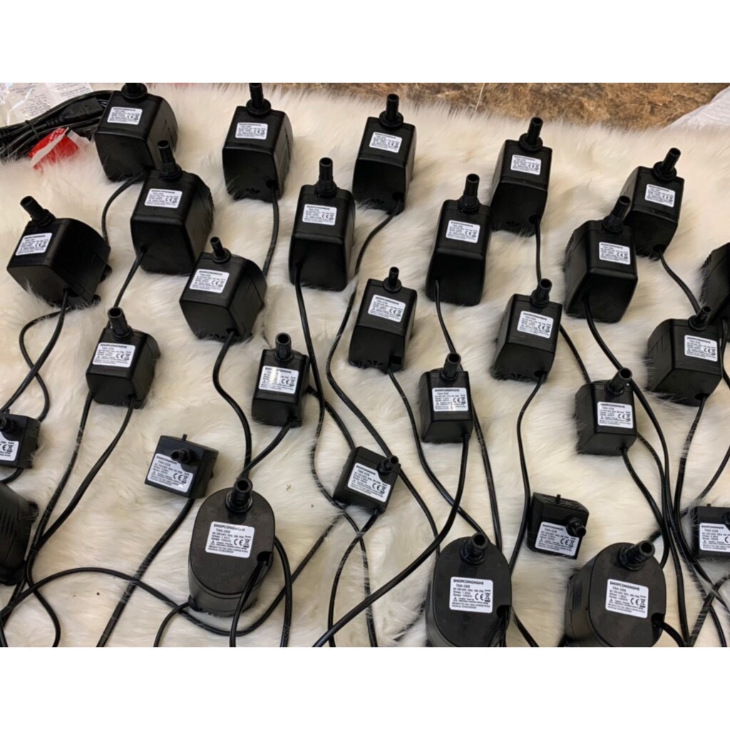 Bơm chìm mini 220V Model DYH-18w loại hút ngang cho bể cá, quạt hơi nước