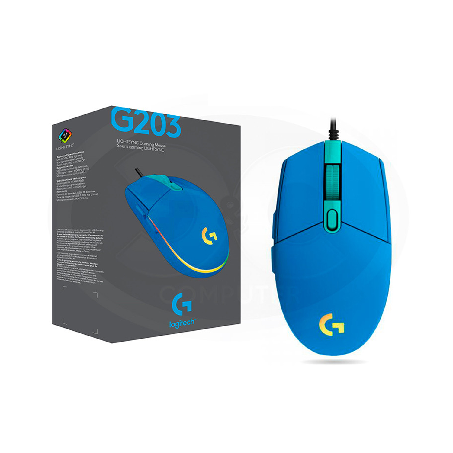 Chuột Gaming Logitech G203 Lightsync RGB - Hàng chính hãng