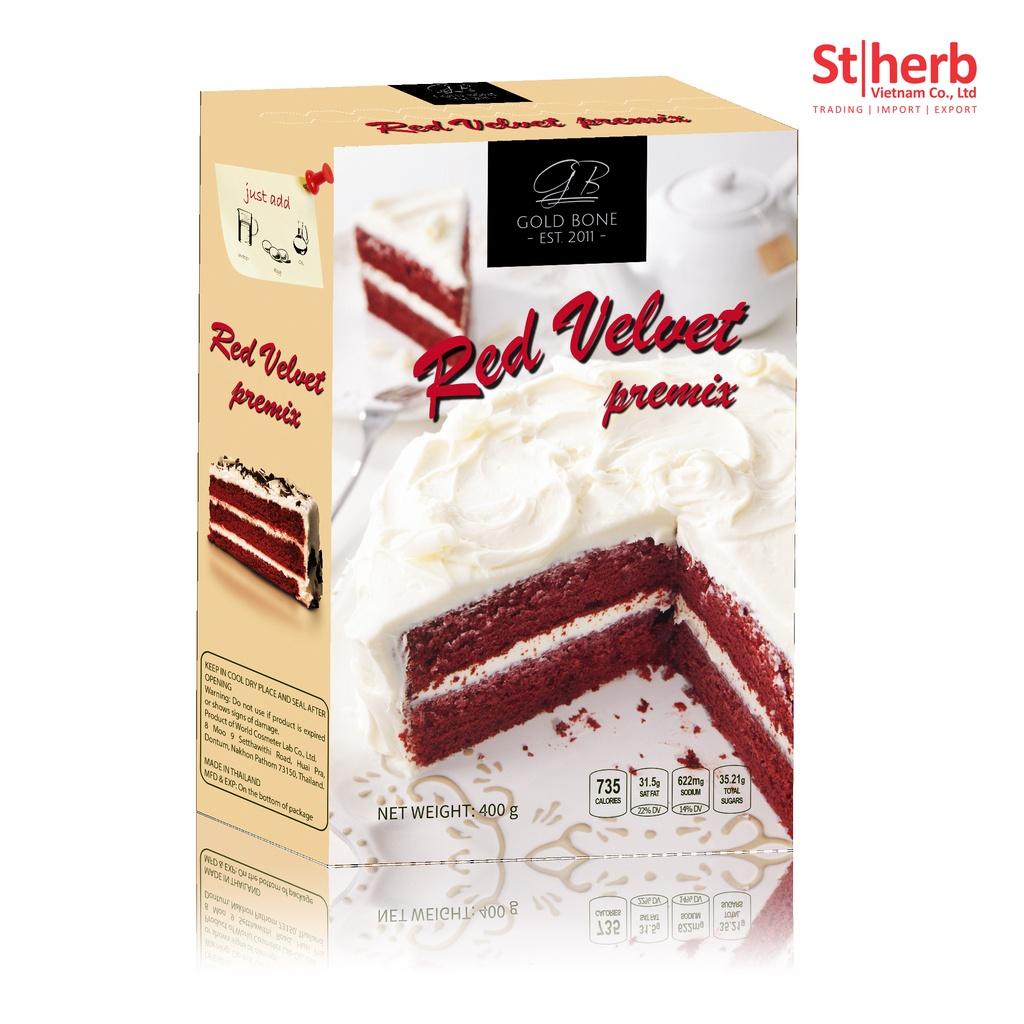 BỘT LÀM BÁNH RED VELVET GOLD BONE 400G