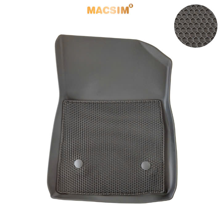 Thảm 2 lớp (sd3) dạng lưới lục giác Hyundai Elantra 2023+ (đen) bề mặt cao su siêu sạch nhãn hiệu Macsim