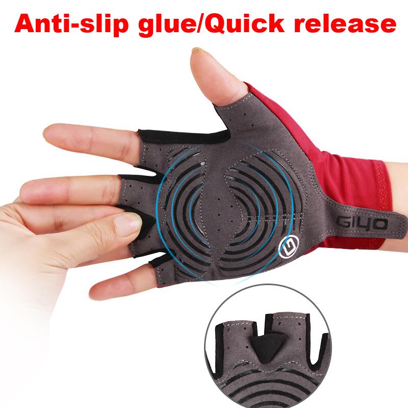 Găng Tay Xe Đạp Fingerless Ngón Xe Đạp Mùa Hè MTB Cycl Găng Tay Nam Nữ Cho Thể Thao Tập Gym Thể Hình Câu Cá Xe Đạp Huấn Luyện Giyo Color: G0317 Size: S