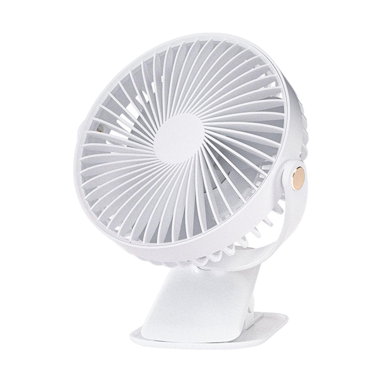 Portable Table Fan Clip-On Type 3 Speeds Cooling for Baby Stroller