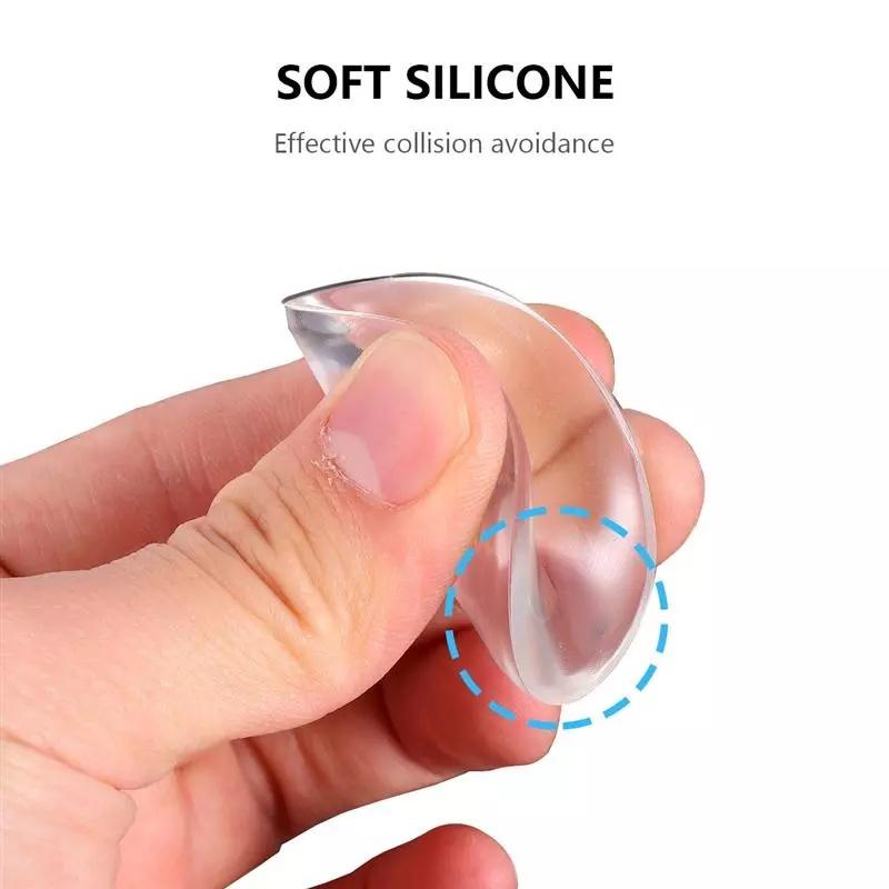 Miếng Đệm Silicone Trong Suốt Dán Tường Chặn Cửa, Chống Va Đập Cánh Cửa, Nhỏ Gọn Mềm Mại Và Siêu Dính, An Toàn Trong Gia Đình. Kingler 1700