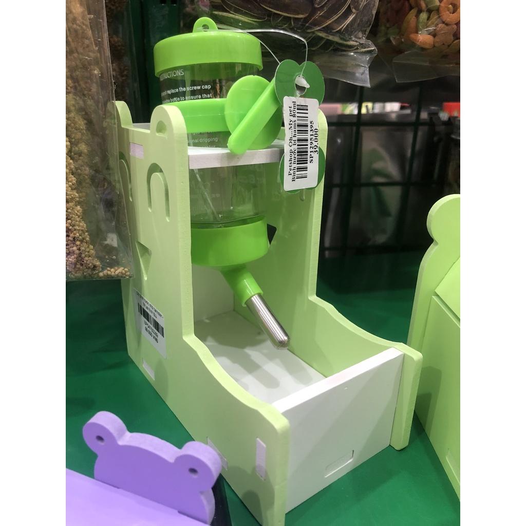 Kệ Để Bình Nước Uống Cho Chuột Hamster 2 Trong 1