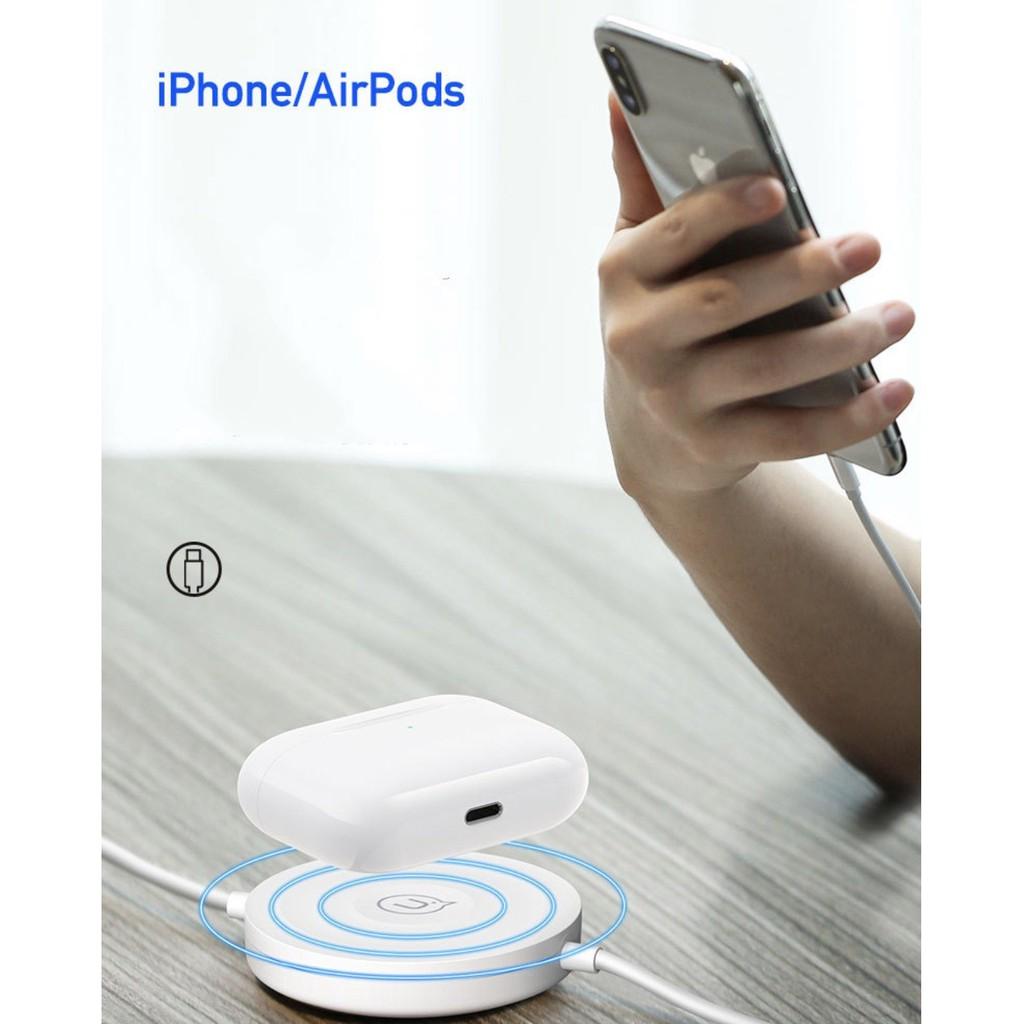 Đế sạc không dây 3in1 cho Iphone/Apple Watch/ Airpods tích hợp cáp sạc Lightning USAMS - HanruiOffical