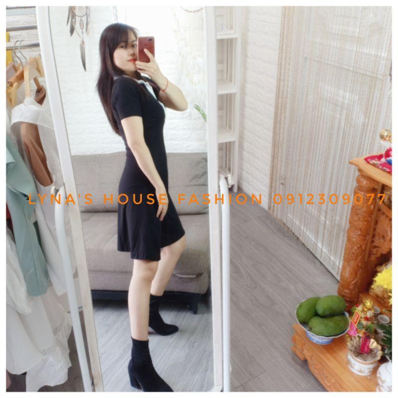 Váy Polo Tay Ngắn Dễ Thương Cổ Sơ Mi Trắng - LH116