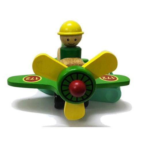 Đồ chơi gỗ Máy bay quân sự | Winwintoys 68262 | Kích thích tưởng tượng và vận động | Đạt tiêu chuẩn CE và TCVN