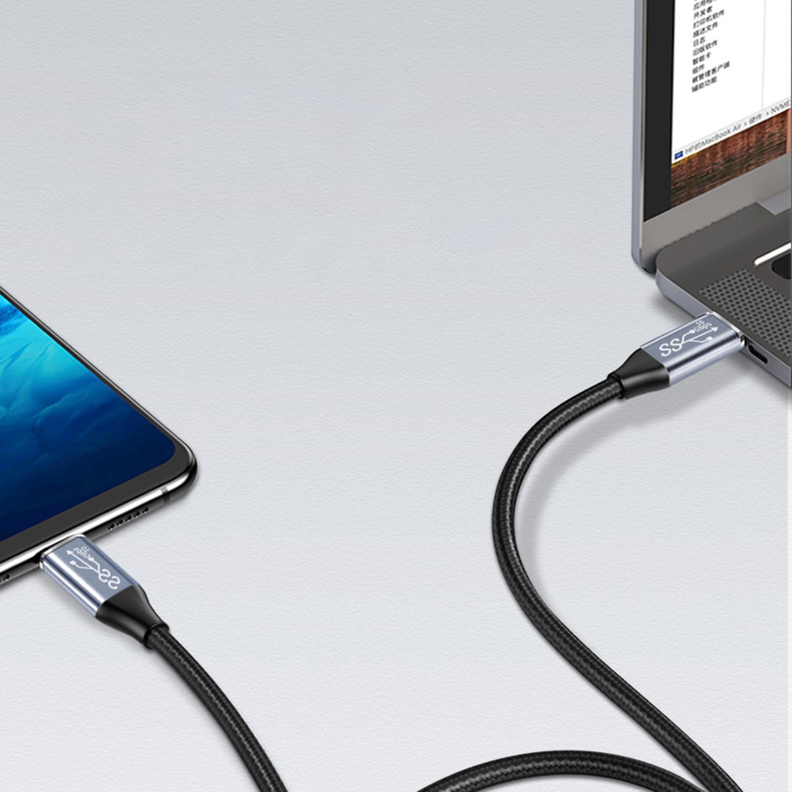 Usb-C to Usb-C Cable 90 Degree Angled USB 3.1 for Smart Phone Computer