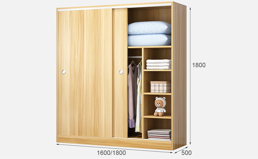 Tủ quần áo cánh trượt bằng gỗ cao cấp