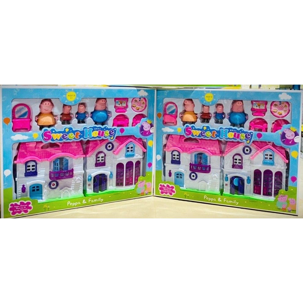 Mô Hình Đồ Chơi Nhà Heo peppa &amp; Family