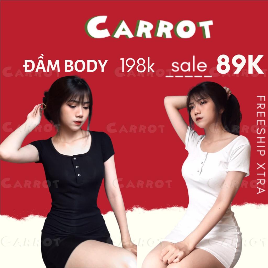 Đầm body đẹp basic ôm quyến rũ phong cách hàn quốc dễ thương thời trang nữ trendy carrotxinhdep