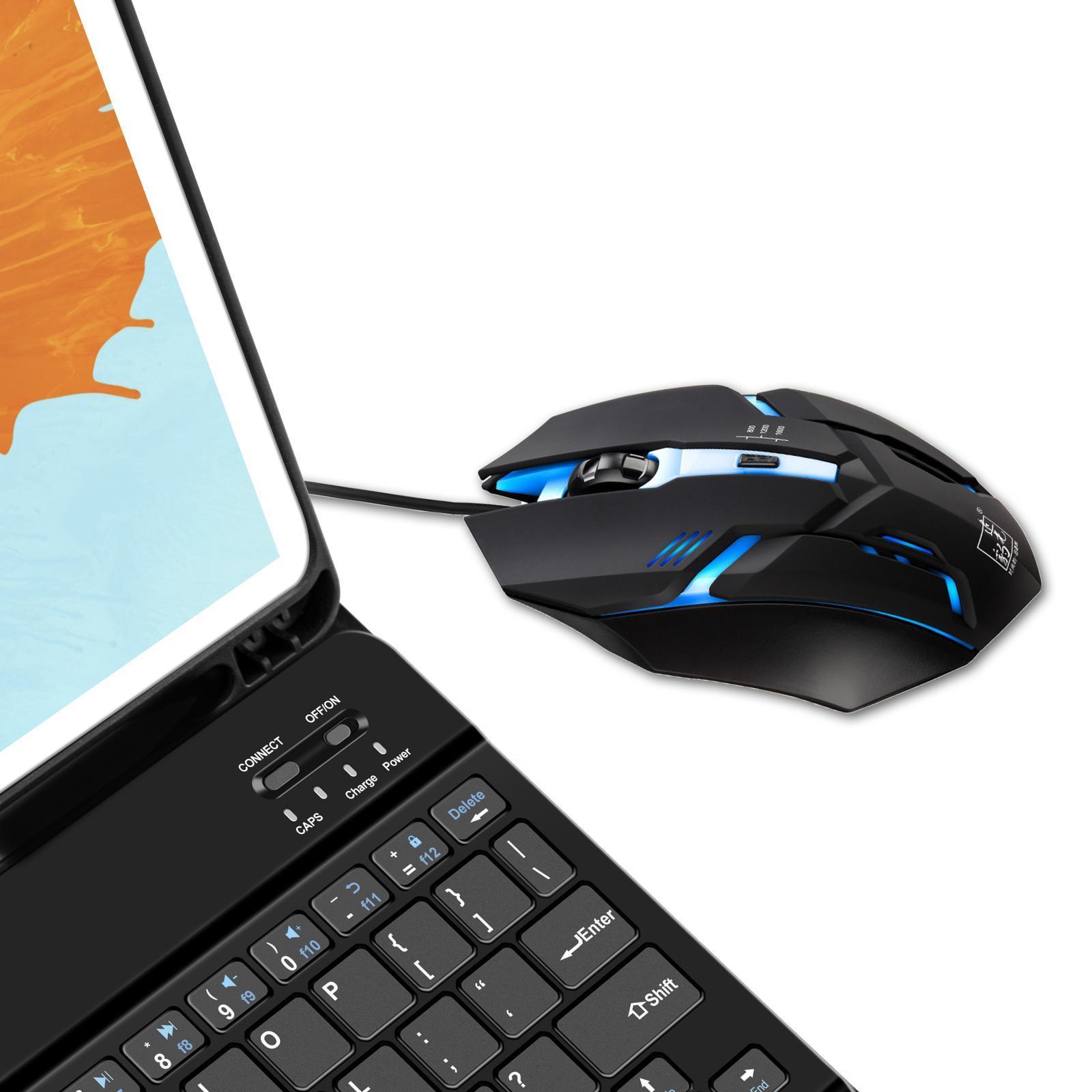 USB Wired Gaming Mouse Breathing Lights 4 Button PC Laptop Computer 1600 DPI