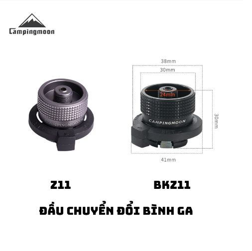 Adapter đầy chuyển, đầu chiết cho bình tròn cắm trại dã ngoại Campingmoon Z10 Z11 Z15 BKZ10 BKZ11 BKZ15