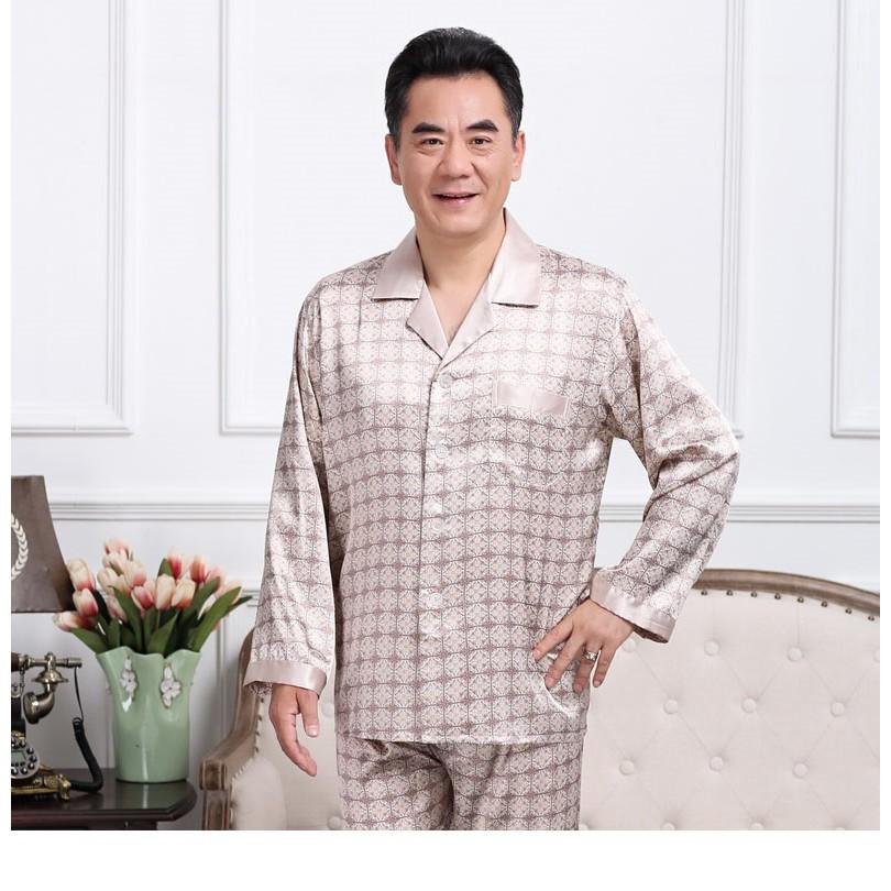 BỘ QUẦN ÁO PYZAMA LỤA DÀI TAY cho ông cho bố