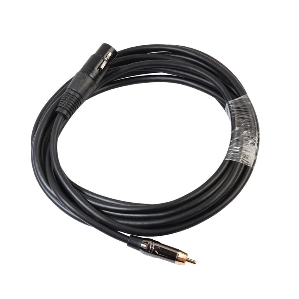RCA Male to XLR Female Audio Cable Microphone Adapter Wire