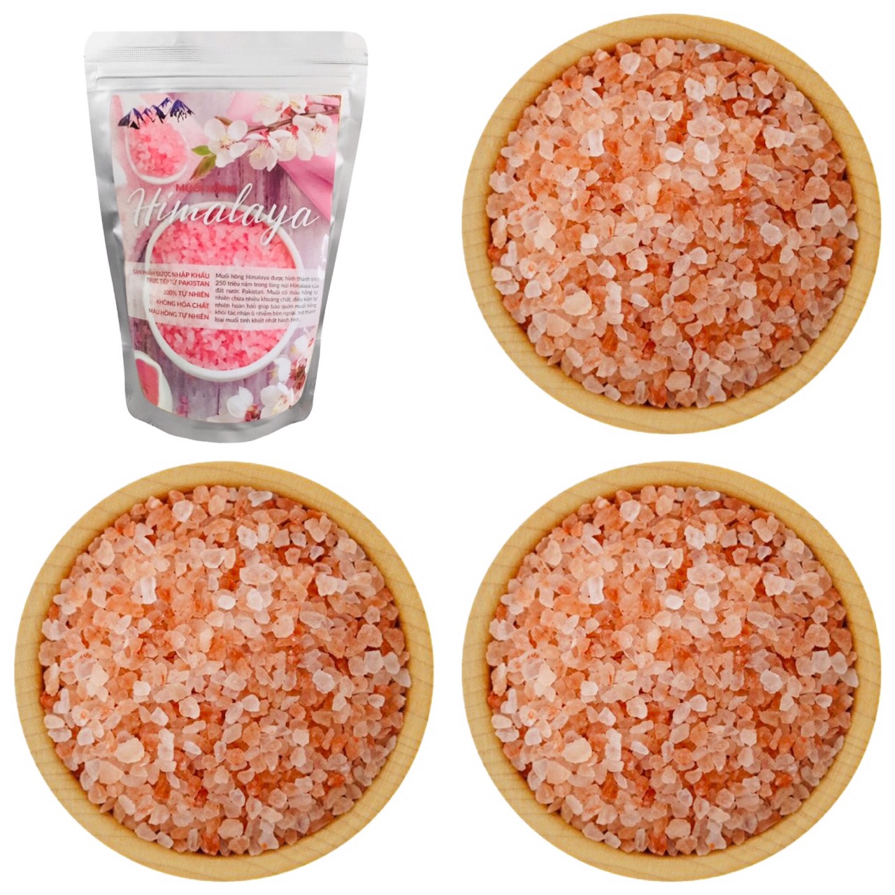 Muối hồng Himalaya Hạt 1 kg