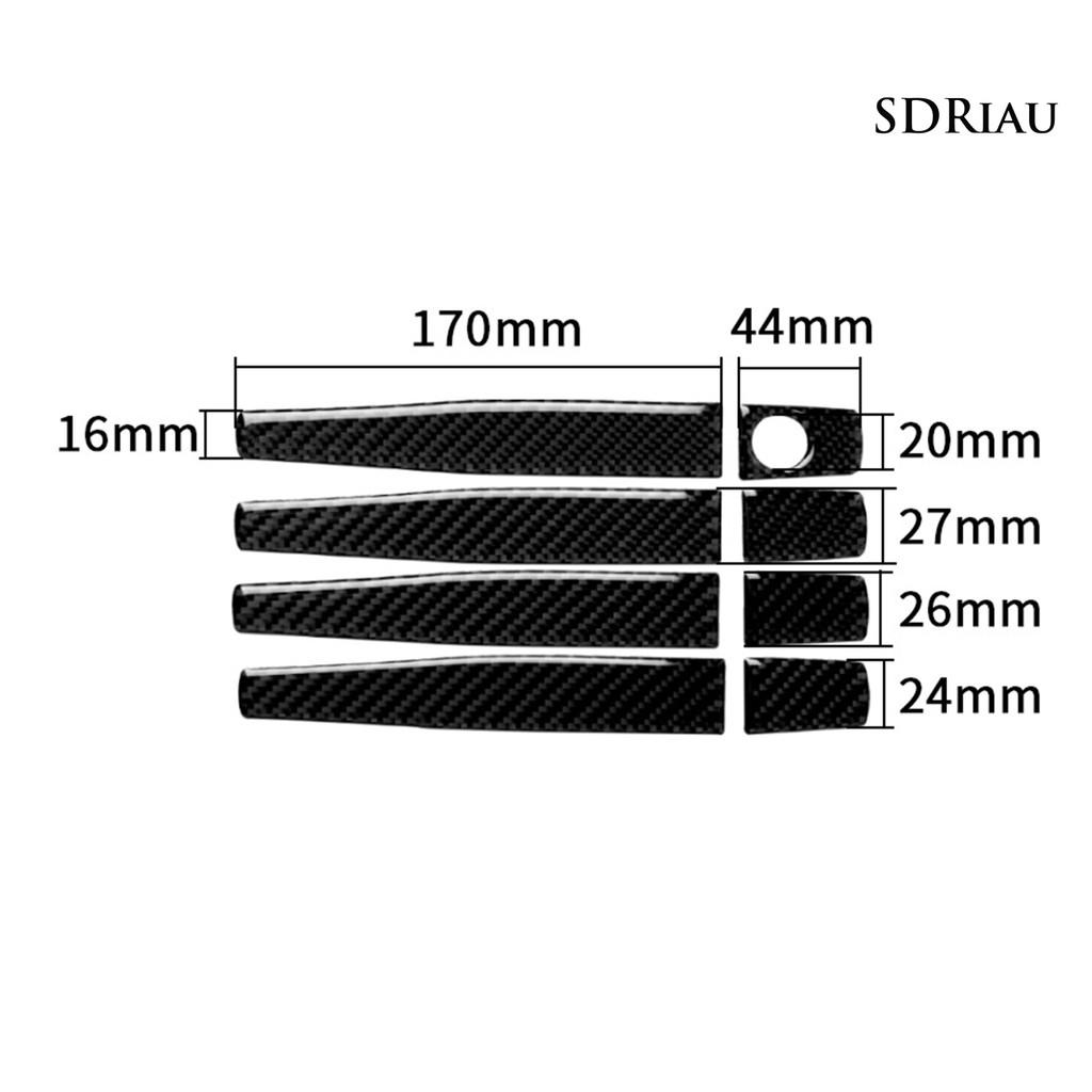 Set 8 Miếng Dán Sợi Carbon Trang Trí Tay Nắm Cửa Xe Hơi Dành Cho Cruze 2009-2015