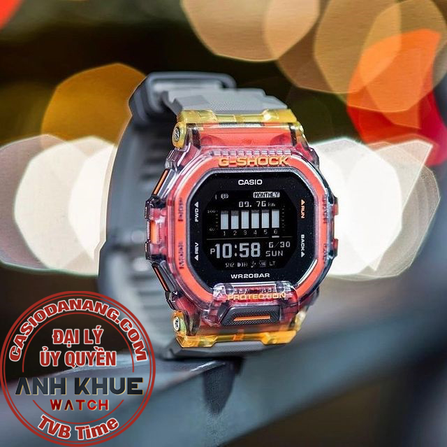 Đồng hồ nam dây nhựa Casio G-Shock chính hãng GBD-200SM-1A5DR (45mm)