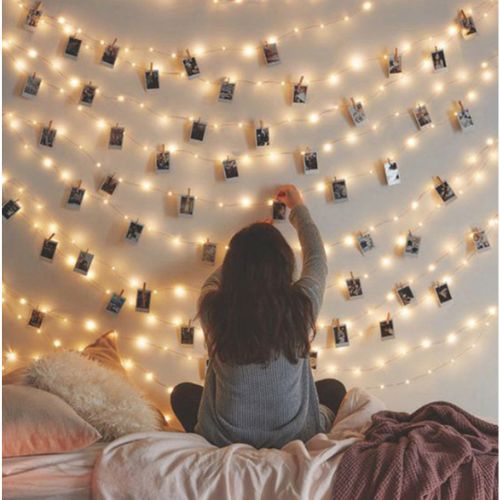 Dây đèn led trang trí đom đóm fairylight 3m có sẵn pin màu vàng