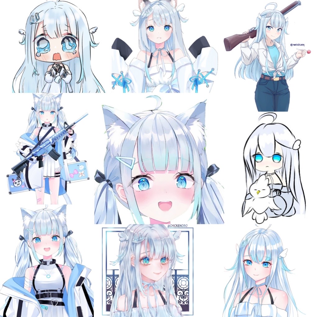 Ảnh dán Sticker Amatsuka uto 30-60 cái khác nhau/ tranh dán Hololive amatsuka uto