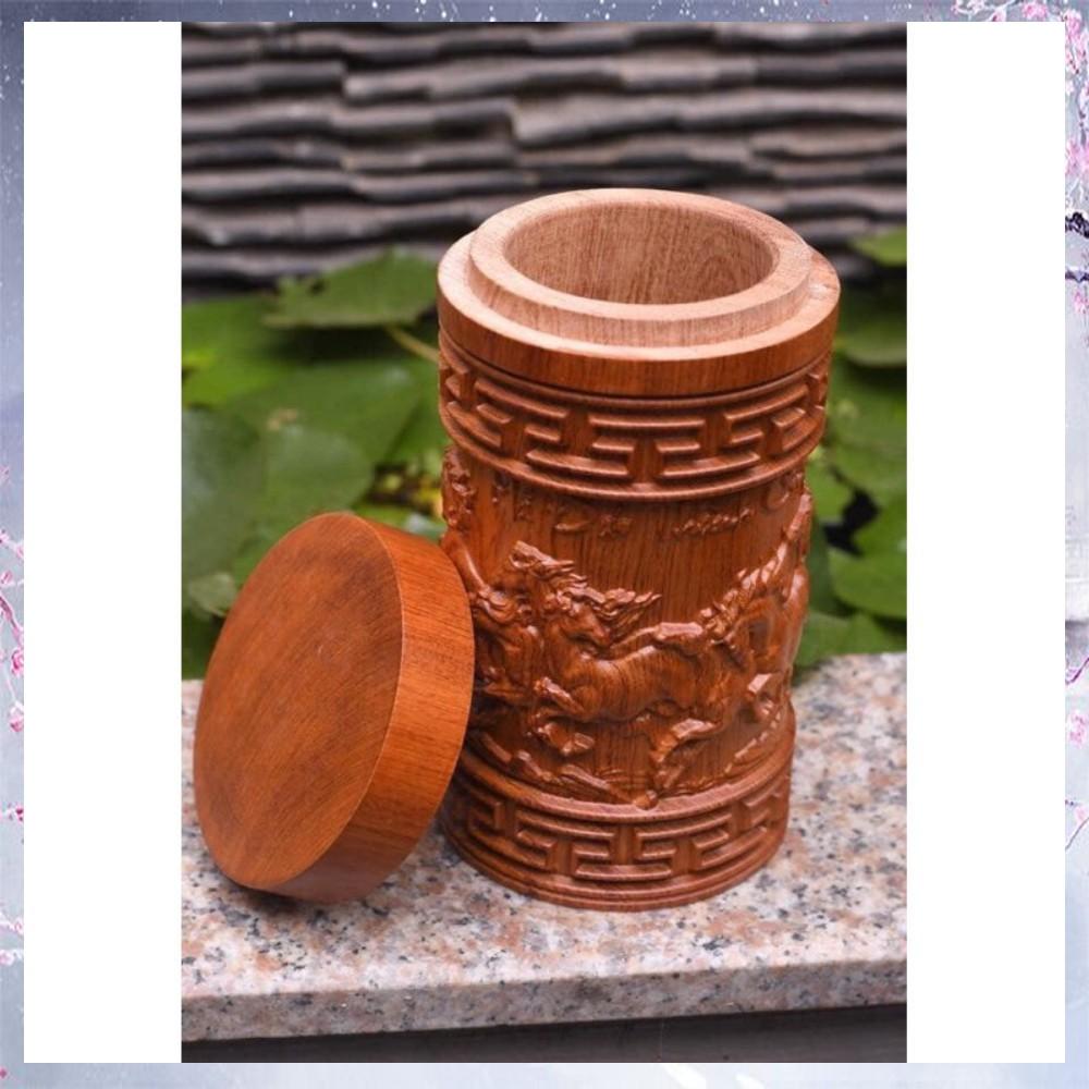 Hộp đựng chè gỗ nguyên khối