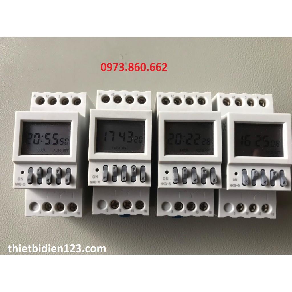 Combo chuyển nguồn tự động ATS 2P 63A + hẹn giờ chu kỳ tháng ( Timer tháng ) - Đấu dây và cài đặt sẵn