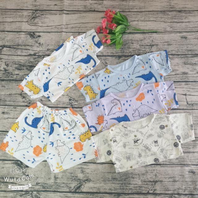 Bộ Cotton Sợi Tre Cho Bé