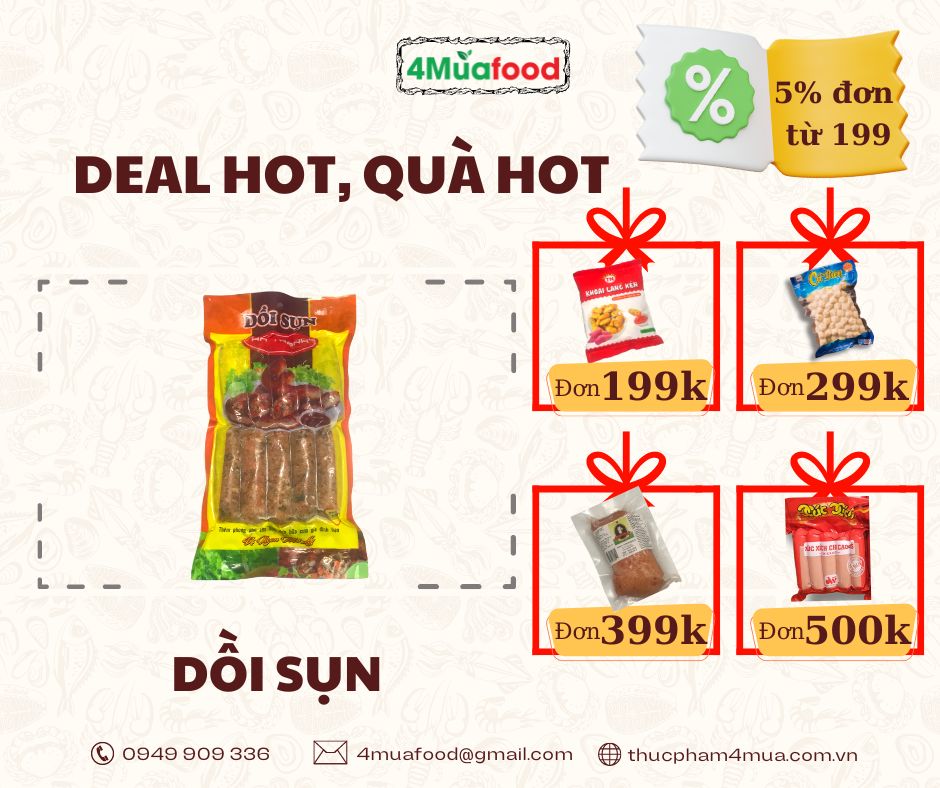 - Dồi sụn Hà Thành - gói 500g